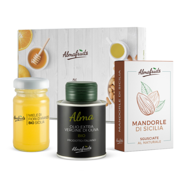 mix degustazione olio mandorle miele