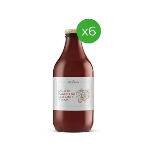 6 bottiglie di salsa di pomodorino ciliegino siciliano